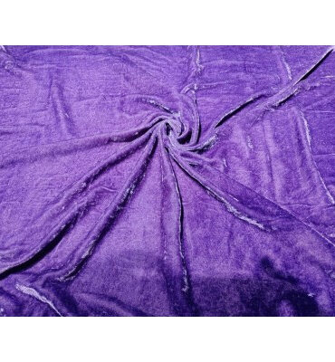 100% Chinese Plush Purple Silk Velvet Fabric ~ 44" wide sold by the yard.