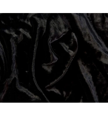 100% Chinese Plush Silk Black Velvet Fabric ~ 44" wide sold by the yard.