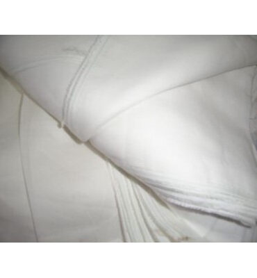 100 % White pure linen fabric 57" wide sold by the yard
